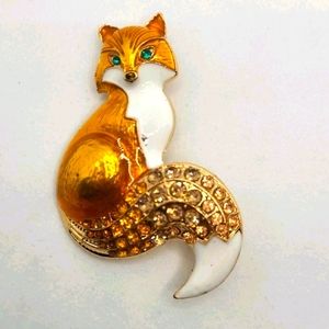 Pin: Fox, stick pin accessory, brooch